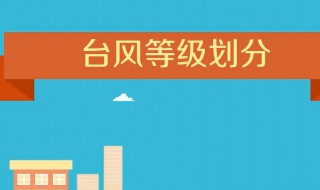 台风的等级怎么分类 如何划分台风等级