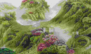 十字绣客厅挂画（十字绣客厅挂画效果图）