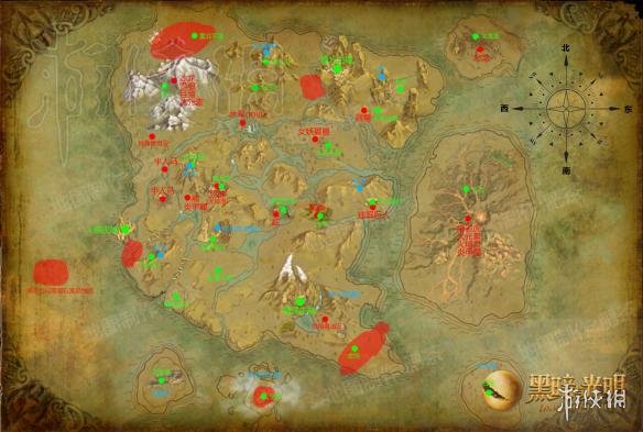 黑暗与光明地图完整信息一览 黑暗与光明 地图