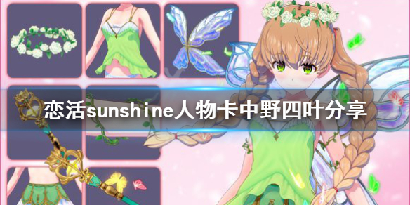恋活sunshine人物卡中野四叶分享（恋活sunshine角色卡）