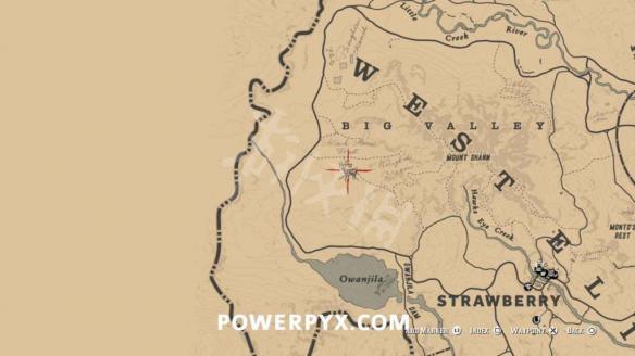 荒野大镖客2公鹿地图具体位置一览（荒野大镖客2公鹿的位置）