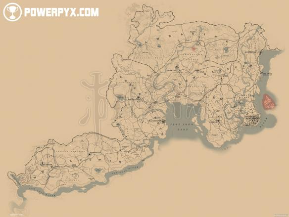 荒野大镖客2大地图一览 荒野大镖客2地图详解