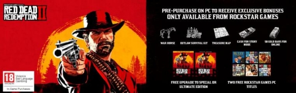 荒野大镖客2pc预购奖励是什么 荒野大镖客2预购奖励在哪