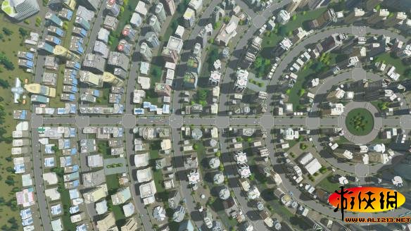 《城市:天际线》环形城市建造图及完美圆形道路画法攻略