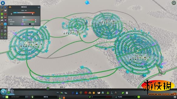 《城市:天际线》环形城市建造图及完美圆形道路画法攻略