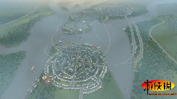 《城市：天际线》环形城市优势介绍 城市天际线环形城市规划