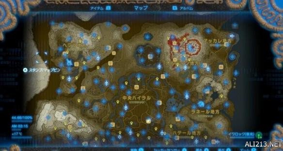 塞尔达传说荒野之息所有石巨人及试炼迷宫坐标地图