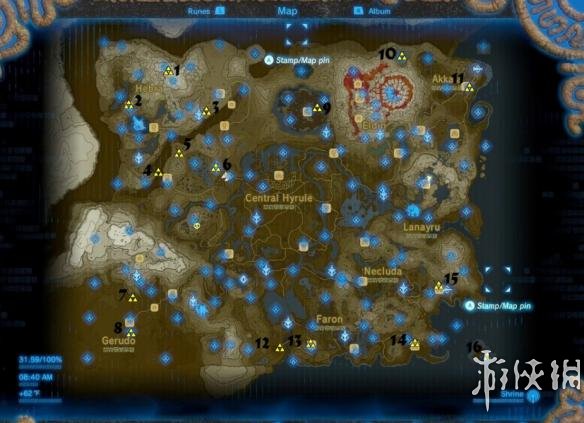 塞尔达传说荒野之息全小游戏汇总及各位置分布