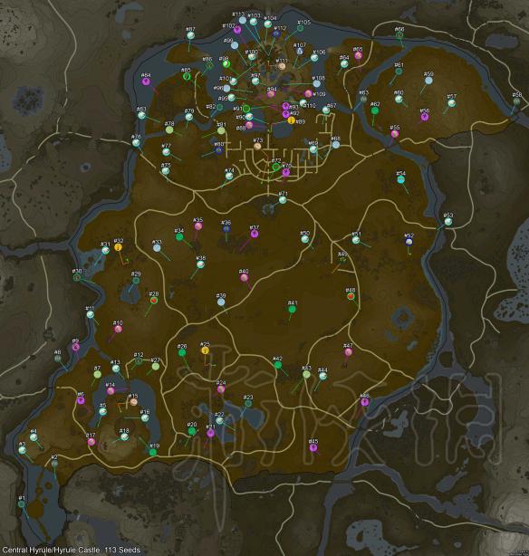 荒野之息呀哈哈都在哪 荒野之息900个呀哈哈地图分布位置一览 Great Plateau / 初始之塔