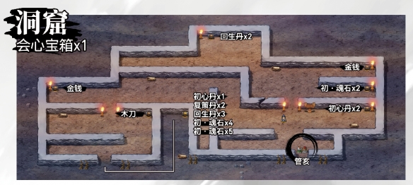 吞食孔明传会心宝箱位置在哪