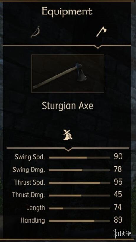 骑马与砍杀2斯特吉亚全武器装备属性图鉴 斯特吉亚武器有哪些 单手武器:伐木斧