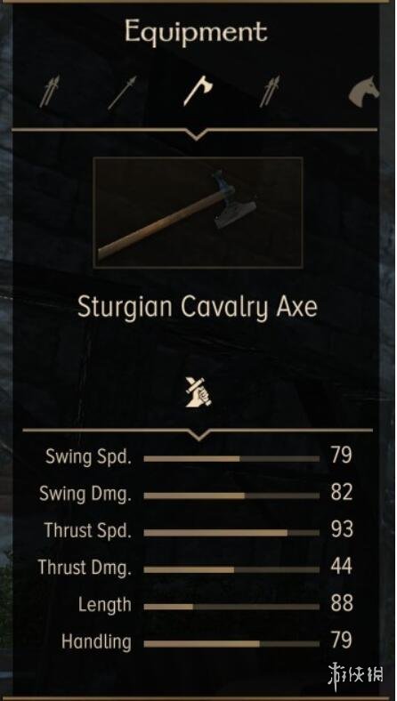 骑马与砍杀2斯特吉亚全武器装备属性图鉴 斯特吉亚武器有哪些 单手武器:伐木斧