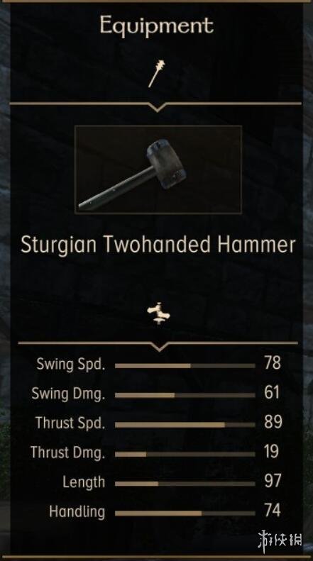 骑马与砍杀2斯特吉亚全武器装备属性图鉴 斯特吉亚武器有哪些 单手武器:伐木斧