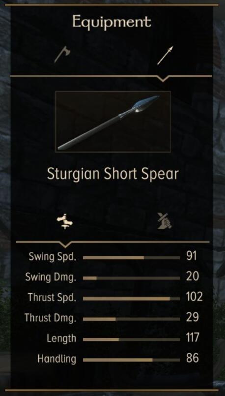 骑马与砍杀2斯特吉亚全武器装备属性图鉴 斯特吉亚武器有哪些 单手武器:伐木斧