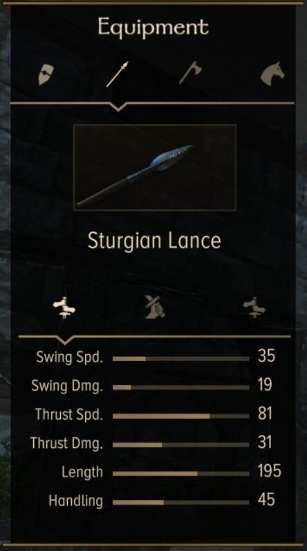 骑马与砍杀2斯特吉亚全武器装备属性图鉴 斯特吉亚武器有哪些 单手武器:伐木斧