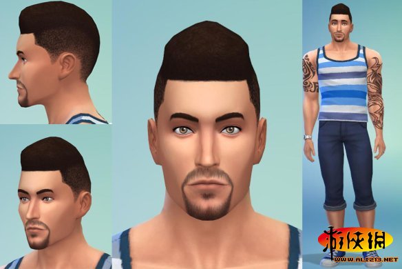 《模拟人生4》型男靓女捏脸分享（模拟人生4捏人男）