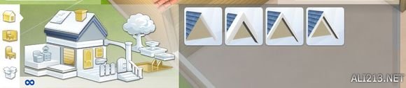 《模拟人生4》三角屋顶建造教程