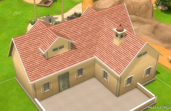《模拟人生4》三角屋顶建造教程