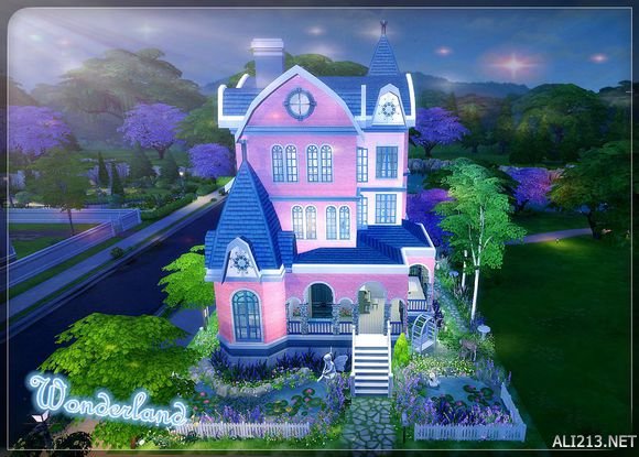 《模拟人生4》自制粉色小别墅赏析