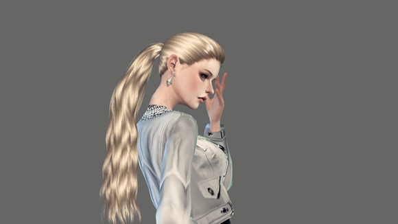 《模拟人生4》金色长发辫子妹纸捏脸一览