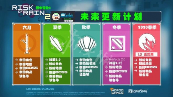 雨中冒险2更新计划分享 雨中冒险2更新了什么