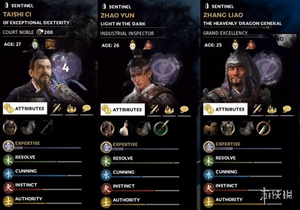 全面战争三国五行最强武将一览（三国全面战争武将五行对应招募兵种）