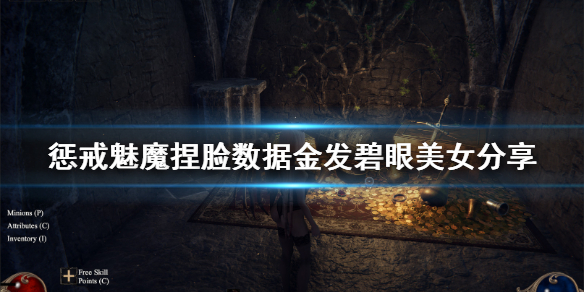 惩戒魅魔捏脸数据金发碧眼美女