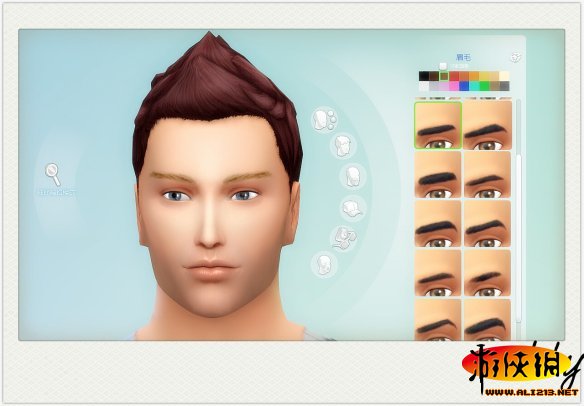 《模拟人生4》男性替代眉毛(18种全色系 )安装教程