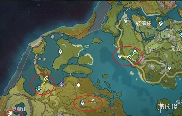 原神挖矿点位有哪些 原神最佳挖矿路线分享