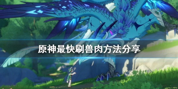 原神怎么快速刷兽肉（原神怎么快速刷兽肉怪）