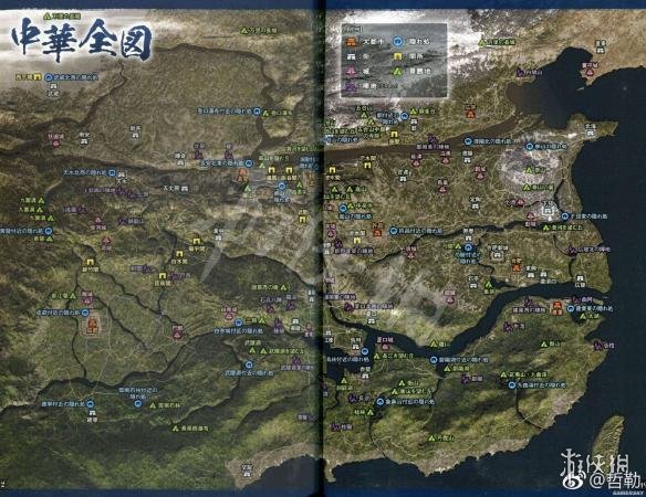 真三国无双8全地图一览（真三国无双8全地图路标）