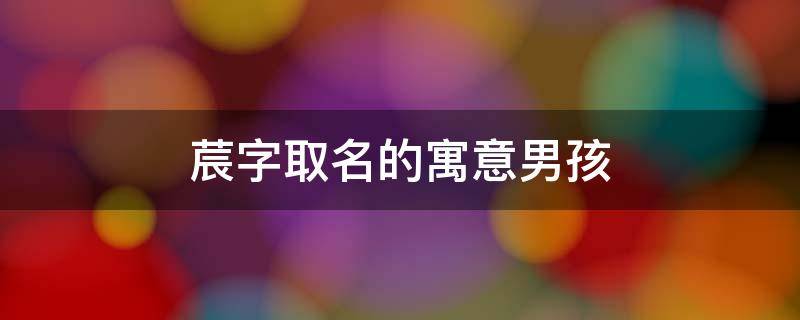 莀字取名的寓意男孩（莀字取名的寓意男孩名字）