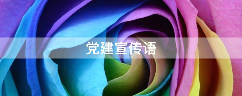 党建宣传语（党建宣传语模板）