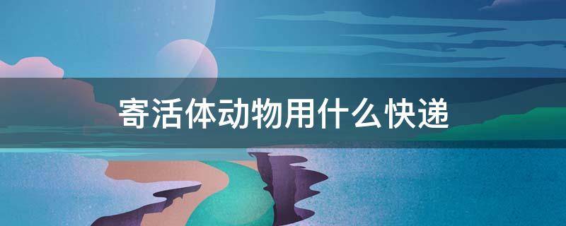 寄活体动物用什么快递 哪个快递可以寄活体宠物