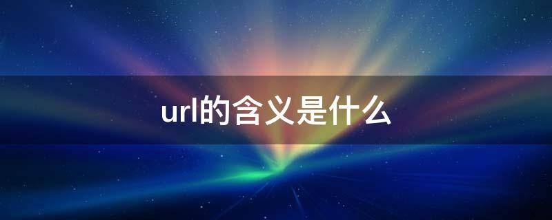 url的含义是什么（url的含义是什么选择题）
