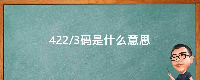 422/3码是什么意思（402/3是什么码）