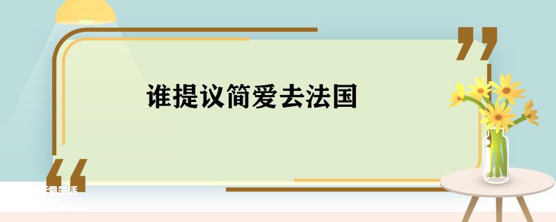 谁提议简爱去法国 谁提议让简爱去法国