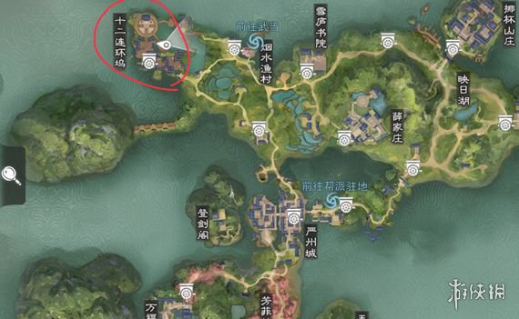 楚留香6月2日打坐点介绍（楚留香今日打坐地点）