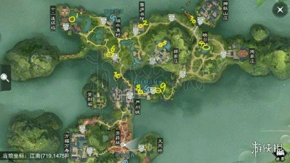 楚留香724打坐地点（楚留香今日打坐地点）