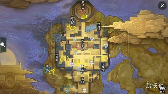 楚留香729打坐地点