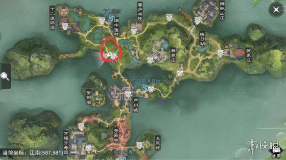 楚留香手游12.19在哪打坐