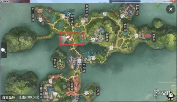 楚留香手游12.25在哪打坐