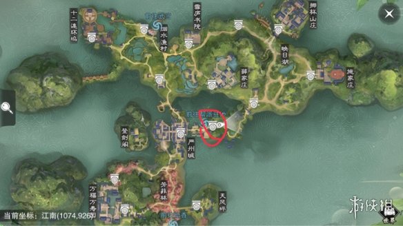 楚留香手游12.26在哪打坐