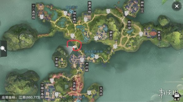 楚留香手游12.27在哪打坐