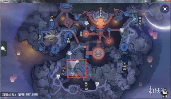 楚留香手游1.24在哪打坐