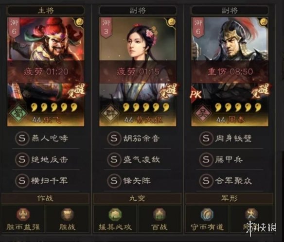 三国志战略版核弹张飞周泰阵容推荐