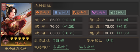 三国志战略版蜀孙尚香阵容推荐