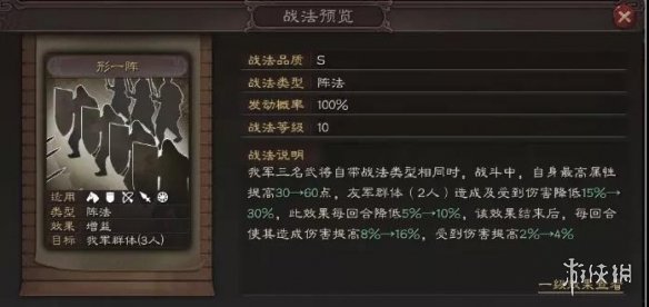 三国志战略版形一阵搭配攻略