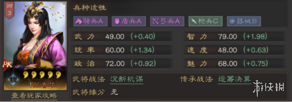 三国志战略版张春华值得培养吗