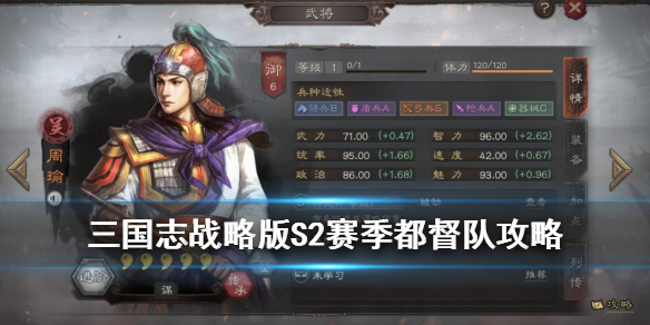 三国志战略版都督队S2阵容攻略（三国志战略版都督队s2阵容攻略）